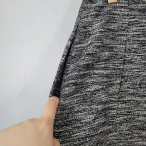 Madewell | Countdown Pleated A line Skirt Tweed Gray - Picture 7 of 8